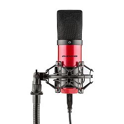 Auna Pro MIC-900-RD, červený, USB, kondenzátorový mikrofon, kardioidní, studiové