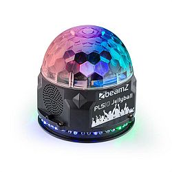 Beamz BeamZ PLS10 Jellyball, 3x 1W LED kruh se 48 RGB LED diodami, BT, MP3 přehrávač