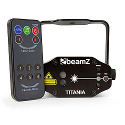 Beamz Titania Double Laser 200mW RG Gobo, laserová třída 3B, IR-dálkové ovládání
