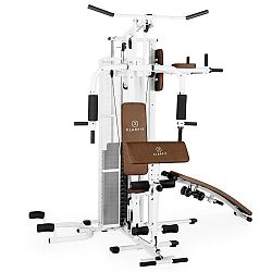 KLARFIT Ultimate Gym 5000, bílá, multifunkční fitness stanice