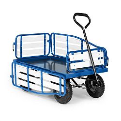 Waldbeck Ventura, ruční vozík, maximální zátěž 300 kg, ocel, WPC, modrý