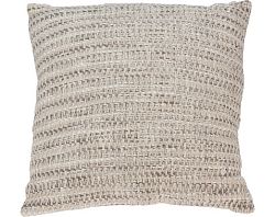 Dekorační polštář Cushion Elliot 45x45 cm, pletený béžový